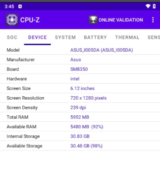 CPU-Z 手机硬件检测工具 v1.59 修改版